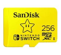 Carte MicroSDXC SANDISK 256 Go pour Nintendo Switch R100/W90 - SDSQXAO-256G-GNCZN