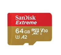 Carte microSDXC - SanDisk - Extreme 64 Go - 170 Mo/s - A2 App Performance - UHS-I Classe 10 U3 V30