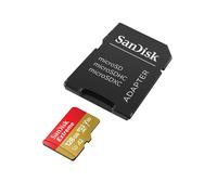 Carte microSDXC SanDisk Extreme, adaptateur SD, jusqu'à 190 Mo/s, SDSQXAA-128G-G