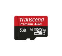 Carte microSDXC/SDHC Classe 10 UHS-I 400x (Premium) Transcend TS8GUSDCU1 8 Go