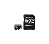 Carte microSDXC Verbatim PRO 64 GB Class 10, UHS-I, UHS-Class 3 avec adaptateur SD