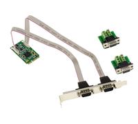Carte Mini PCI Express MiniPCIe 2 ports série RS422 RS485 DB9 EXAR XR17V352