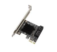 Carte minière adaptateur SATA III vers PCI Express 3.0 X1, 4 Ports, carte d'extension, Support x4 x6 x8 x16 ASM1064