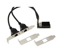 KALEA-INFORMATIQUE Carte Mini PCIe MiniPCIe 2 Ports LAN GIGABIT Ethernet RJ45 sur Cordons. avec Chipset Intel I350 - mPCIe NIC 10/100 / 1000