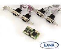 Carte MiniPCIe - COM RS232 - 4 PORTS - Mini PCI Express - EXAR 17V354