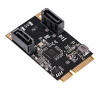 Carte MiniPCIe - Mini PCIe Gen 3.1 - SATA 2 PORTS - MPCIe - JMB582