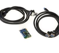 Kalea Informatique Carte mPCIe Mini PCI Express 4 ports USB 3.0 Chipset NEC, cordons fournis