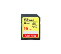 Carte mmoire flash Sandisk Extreme SDHC 16 Go 90 Mo/s C10 (SDSDXNE-016G-ANCIN)