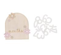 Carte Mois Bébé en Bois, Panneau Naissance, Photo Souvenir Mensuel | Présent pour Future Maman ou Jeune Mère, Décor de Table, Création Souvenir, Style Élégant et Charmant
