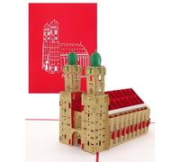 'Carte Munich - 3D pop up carte à rabat de la carte Frauenkirche, Voyage Bon d'achat de Munich, Munich, Bavière Carte de souvenirs de Munich, Munich