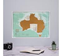 Carte murale à gratter - Australie - 42 x 59 cm | Maps International