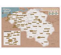 Carte murale à gratter (en anglais) - Les bières belges - 30 x 42 cm | Maps International