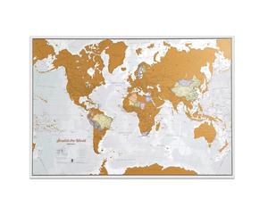 Carte murale à gratter (en anglais) - Monde - 84 x 59 cm | Maps International