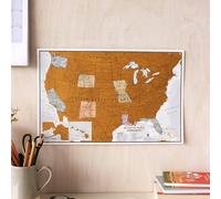 Carte murale à gratter (en anglais) - USA - 43 x 28 cm | Maps International