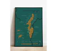 Carte murale à gratter - Les vins de Bourgogne (50 x 70 cm ) | 1020 Dégustations
