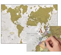Carte murale à gratter - Monde (84 x 59 cm) | Maps International