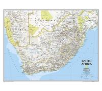 Carte murale - Afrique du Sud, style classique - 60 x 77 cm | National Geographic