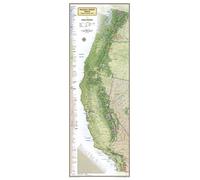 Carte murale de la Pacific Crest Trail | National Geographic