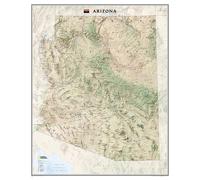 Carte murale de l'Arizona, en tube | National Geographic
