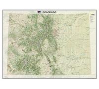 Carte murale du Colorado, en tube | National Geographic