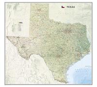 Carte murale du Texas, en tube | National Geographic