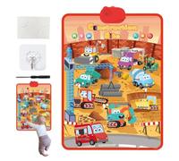 Carte murale éducative, carte murale alphabet électronique interactive | Affiche interactive parlante pour filles de 1, 2, 3, 4, 5, 6 ans, maternelle, accessoires d'école à domicile, Noël