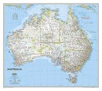 Carte murale (en anglais) - Australie - 60 x 77 cm | National Geographic - Plastifiée