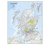 Carte murale (en anglais) - Ecosse - 76 x 91 cm | National Geographic - Plastifiée