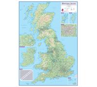 Carte murale (en anglais) - Grande Bretagne & Irlande - 84 x 119 cm | Maps International - papier