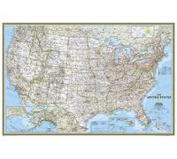 Carte murale (en anglais) - USA politique - 92 x 61 cm (format poster) | National Geographic - Papier