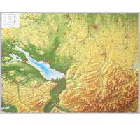 Carte murale en relief - Allgäu, Lake Constance - 77 x 57 cm | Georelief - Sans cadre