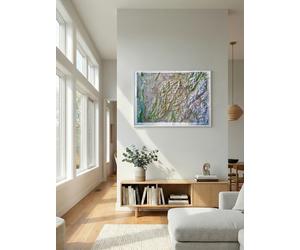 Carte murale en relief - Annecy & Mont Blanc - 113 x 80 cm | IGN