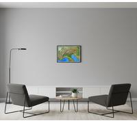 Carte murale en relief - Arc Alpin - 61 cm x 41 cm | 3D Map
