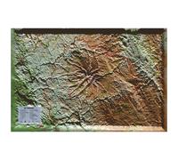 Carte murale en relief - Cantal - 61 cm x 41 cm | 3D Map
