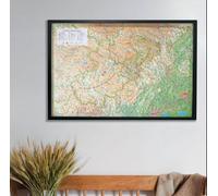 Carte murale en relief - Cévennes et Grands Causses - 61 cm x 41 cm | 3D Map
