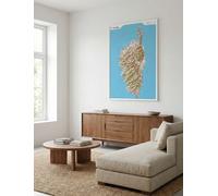 Carte murale en relief - Corse - 80 x 113 cm | IGN