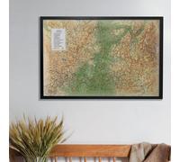 Carte murale en relief - Drôme & Ardèche - 61 cm x 41 cm | 3D Map