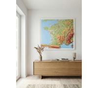 Carte murale en relief - France - 92 x 102 cm | IGN