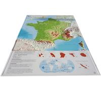 Carte murale en relief - France physique - 61 cm x 91 cm | 3D Map