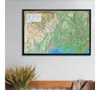 Carte murale en relief - Gard - 61 cm x 41 cm | 3D Map