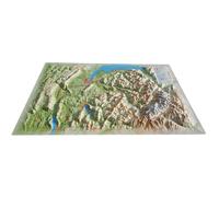 Carte murale en relief - Haute-Savoie - 61 cm x 41 cm | 3D Map