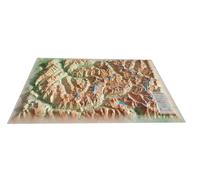 Carte murale en relief - La Vanoise - 61 cm x 41 cm | 3D Map