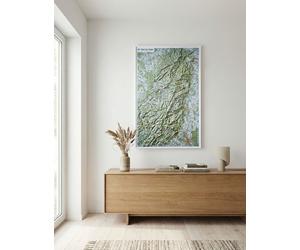 Carte murale en relief - Massif des Vosges - 80 x 113 cm | IGN