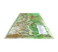 Carte murale en relief - Parc du Pilat & Monts du Lyonnais - 41 cm x 61 cm | 3D Map