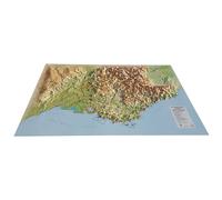 Carte murale en relief - Provence-Alpes-Côte d'Azur (PACA) - 61 cm x 41 cm | 3D Map