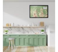 Carte murale en relief - Puy de Dôme - 61 cm x 41 cm | 3D Map