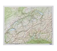Carte murale en relief - Suisse - 82 x 68 cm | Kümmerly & Frey