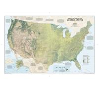 Carte murale - États-Unis physique - 92 x 61 cm | National Geographic