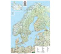 Carte murale - Europe du Nord & Scandinavie - 85 x 115 cm | Freytag & Berndt