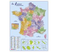 CARTE MURALE France ADMINISTRATIVE 66X84,5 cm BOUCHUT